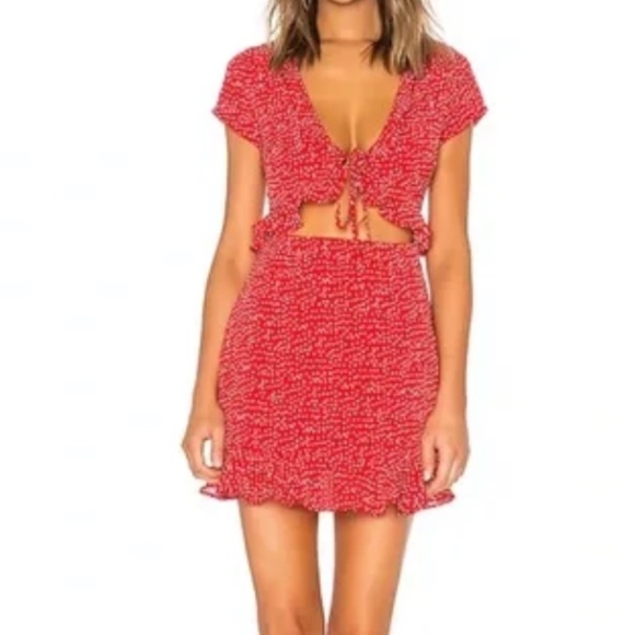 Superdown Mercy Polka Dot Dress - Picture 1 of 7